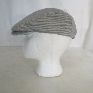 Baby Gap Children's S Gray And White StripeFlatCap